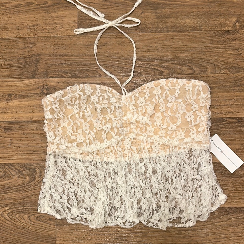 NWT by Live 4 Truth Lace Halter Top size XL